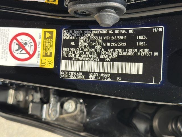 2019 Toyota Highlander Limited Platinum