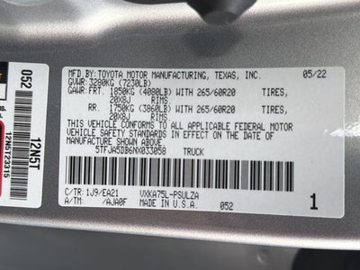 2022 Toyota Tundra Limited