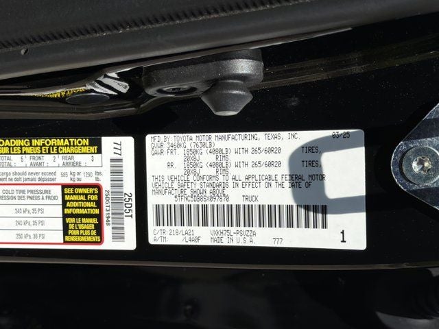 2025 Toyota Tundra Hybrid Platinum