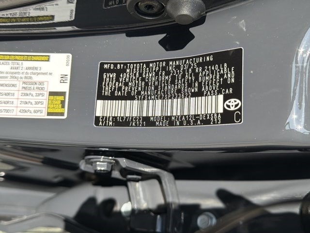 2025 Toyota Corolla SE