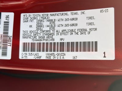 2023 Toyota Sequoia Platinum
