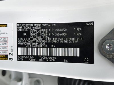 2025 Toyota Land Cruiser Base