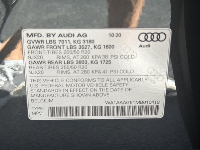 2021 Audi e-tron Premium quattro