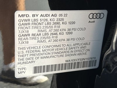 2022 Audi Q3 Premium Plus S Line quattro